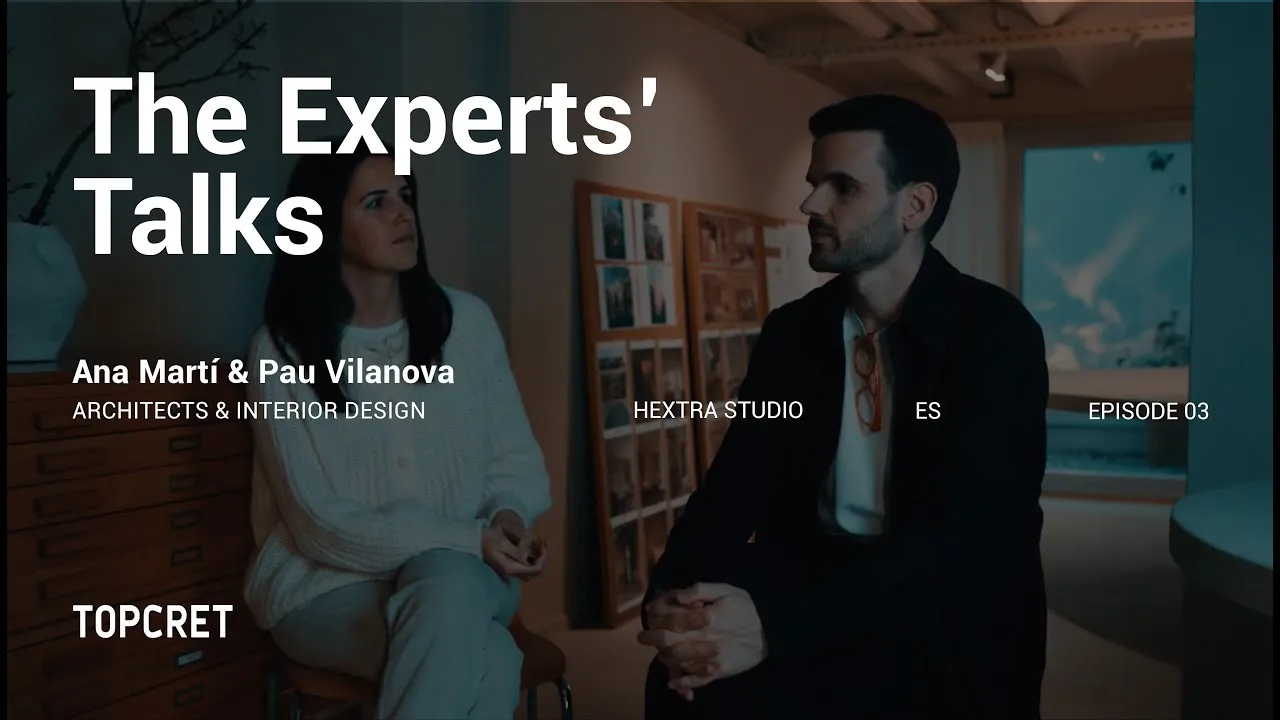 The title card of episode 03, with Ana Martí and Pau Vilanova